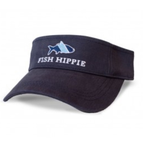 Fish Hippie Navy Nautical Embroidered 
